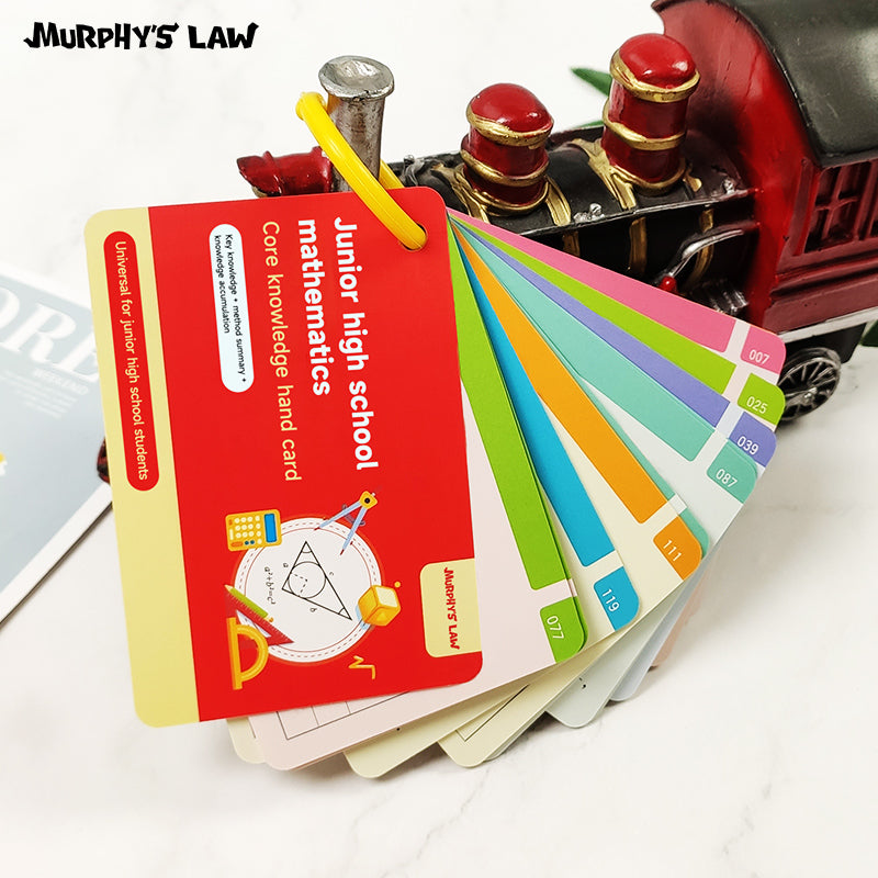 Core knowledge cards for junior high school mathematics