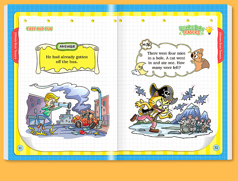【TIKBOOKS】A collection of brain teasers and riddles for children, a fun and educational book to exercise the mind.