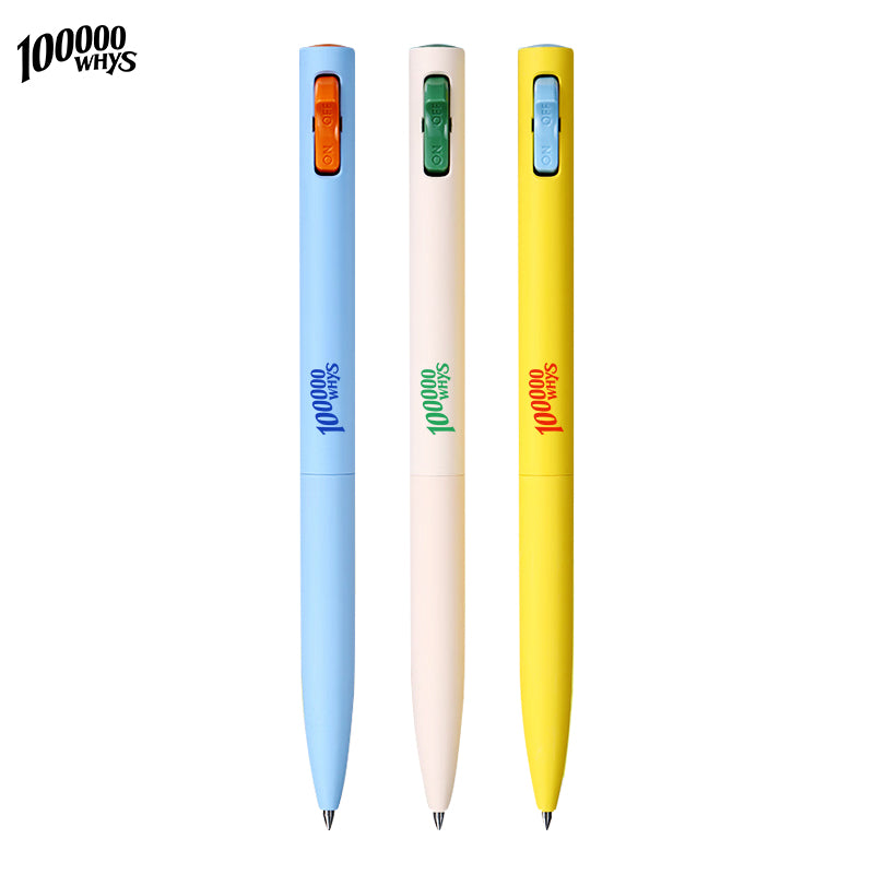 【100000 WHYS】Switch neutral pen Quick-drying black