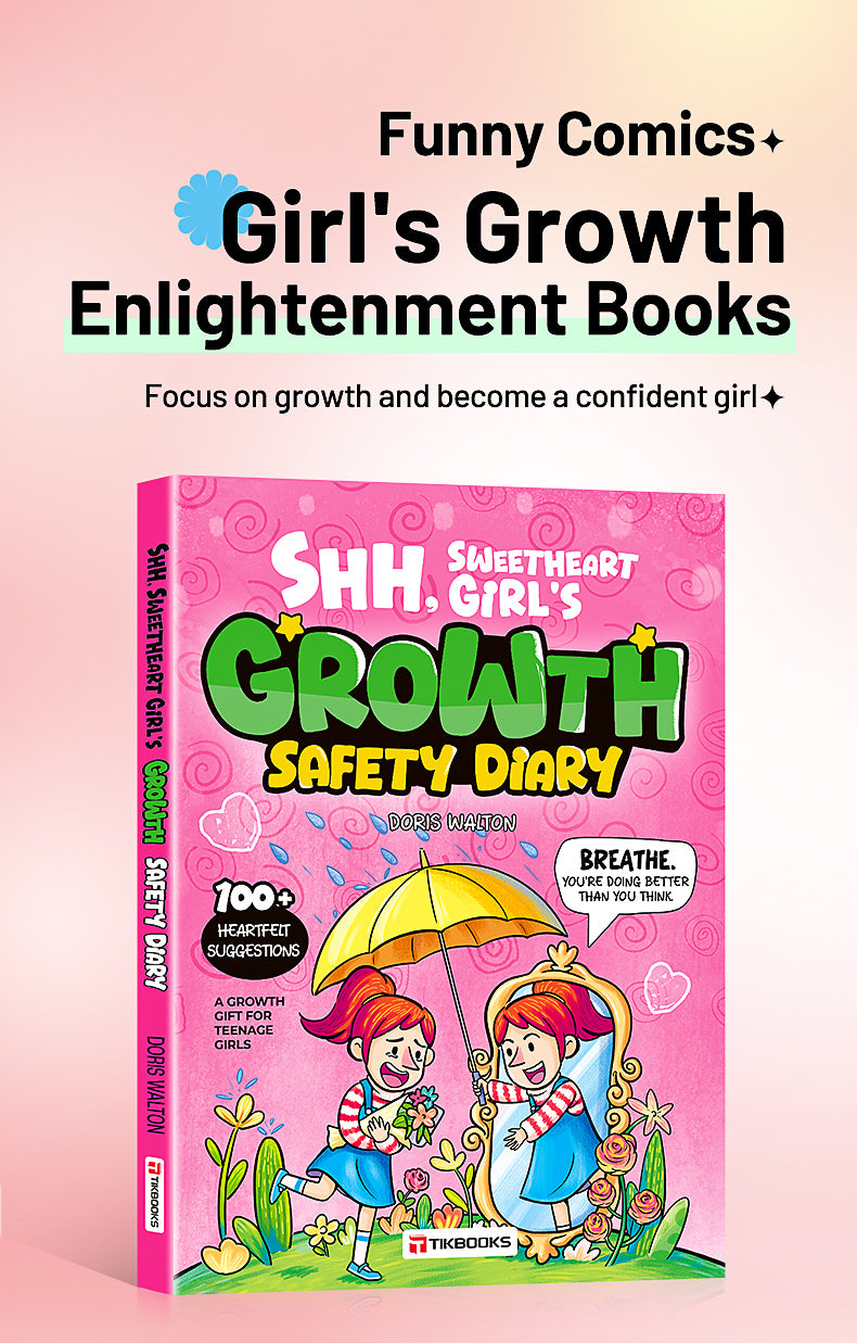 【TIKBOOKS】Girls' Safety Diary - Essential for Growing Up Safety, Features: SafePages & Privacy Protection