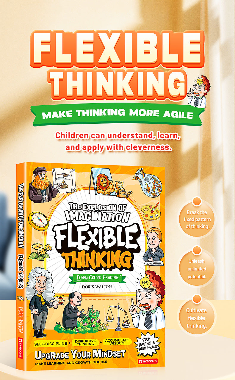 【TIKBOOKS】Entertaining Comics An introductory Book on Flexible Thinking Children can understand,learn, and apply skillfully
