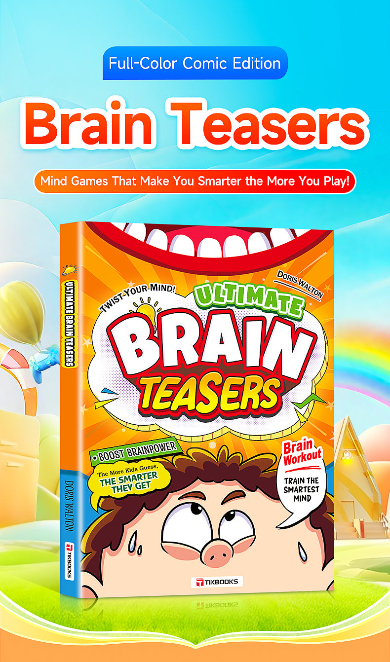 【TIKBOOKS】A collection of brain teasers and riddles for children, a fun and educational book to exercise the mind.