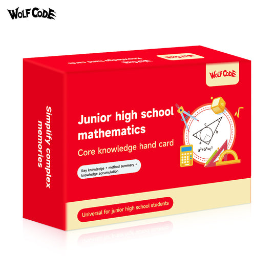 Core knowledge cards for junior high school mathematics