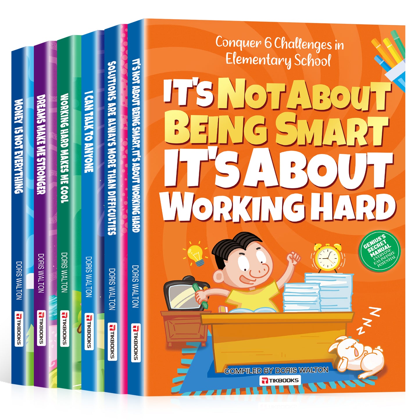 【TIKBOOKS】Brave six levels, overcome six challenges, and become a top student. Study hard and work hard makes me cool Paperback – Picture Book, May 27, 2025 by Doris Walton (Author)