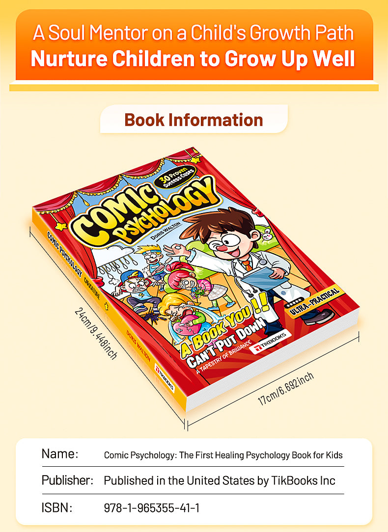【TIKBOOKS】Children's comic psychology Elementary school students' books for educational growth full-color comic books Paperback