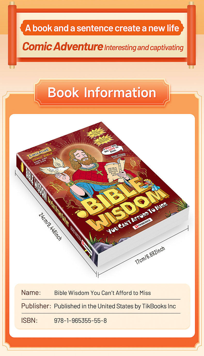 【TIKBOOKS】Bible Stories in Comics: Timeless Wisdom for Young Hearts and Minds   描述