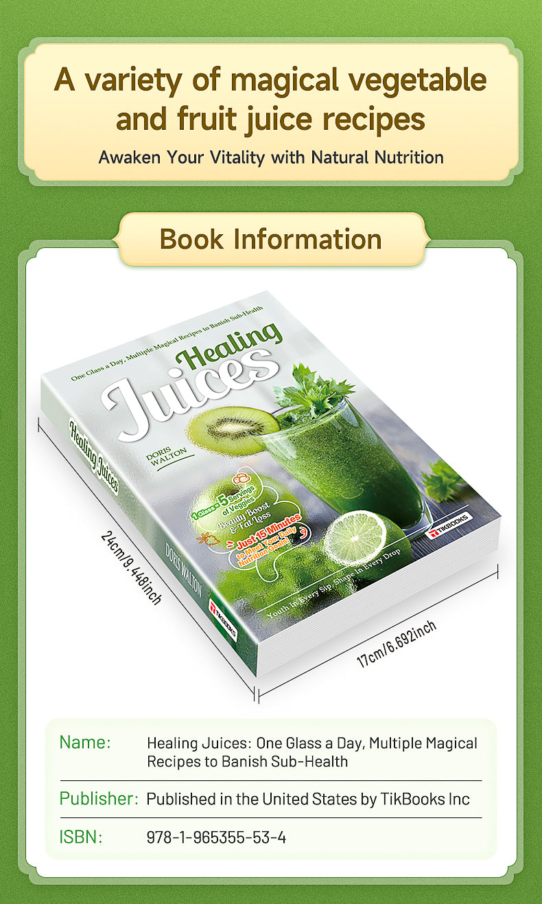 【TIKBOOKS】Daily One Cup of Vegetable and Fruit Juice Recipe: Nutritious Breakfast Family Easy-to-Handle Cookbook