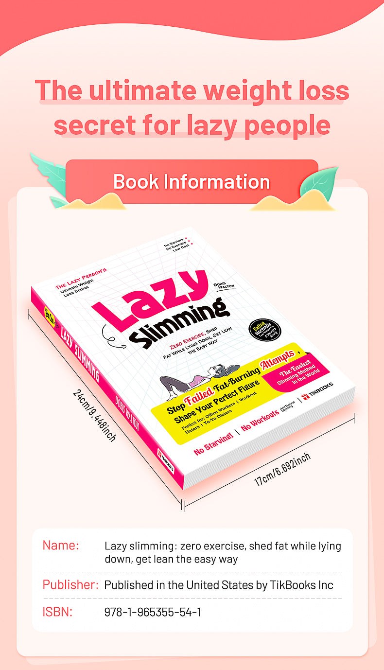 【TIKBOOKS】Slimming books for the lazy, stop failed fat-burning attempts and shape your perfect figure.