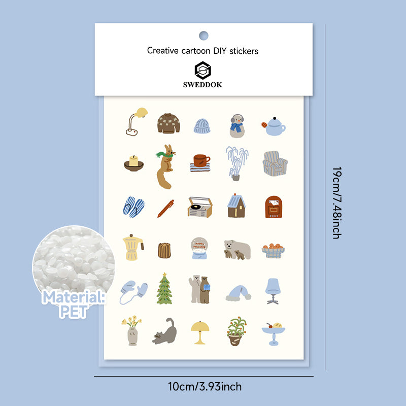 【sweddok】Sticker stationery for children-blue