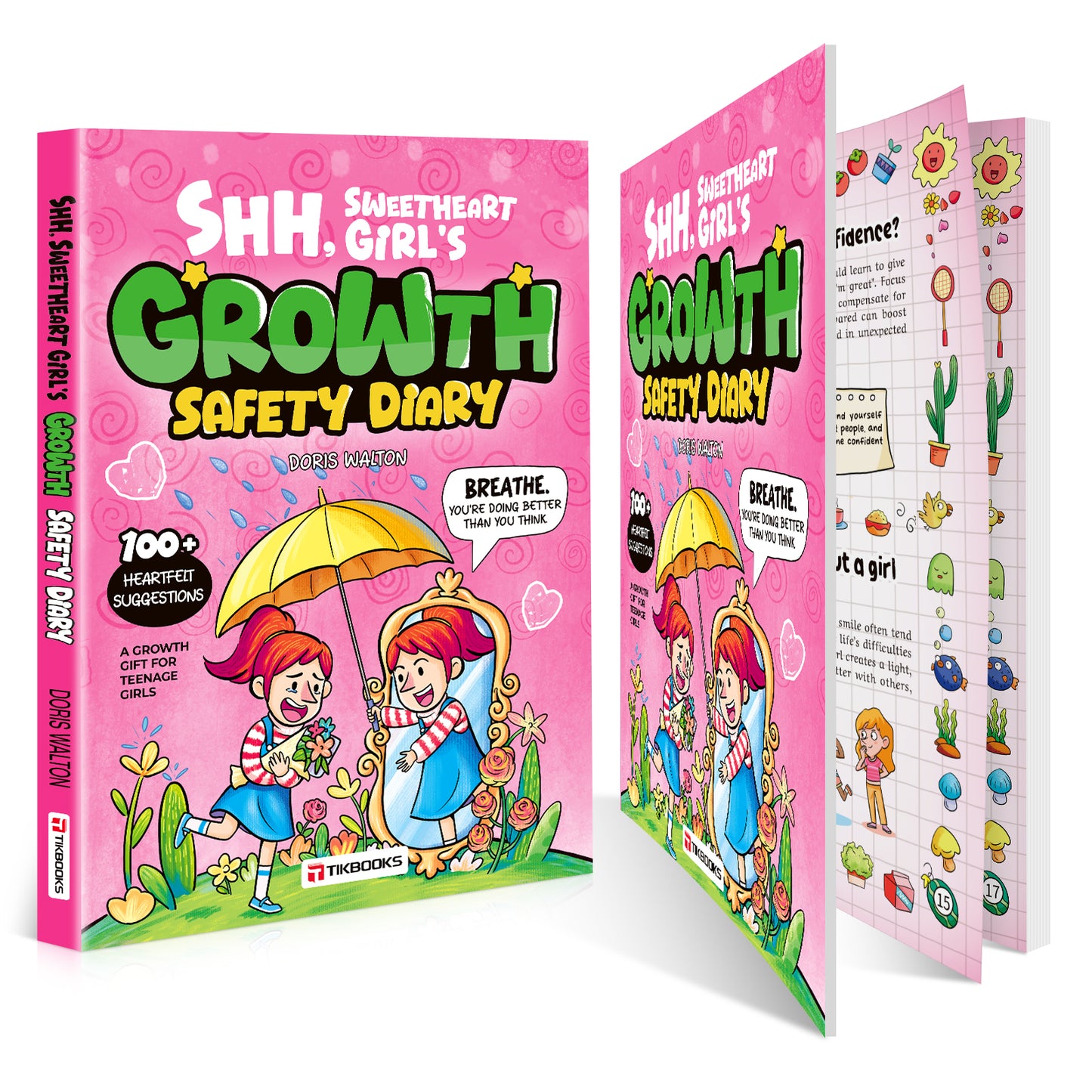 【TIKBOOKS】Girls' Safety Diary - Essential for Growing Up Safety, Features: SafePages & Privacy Protection
