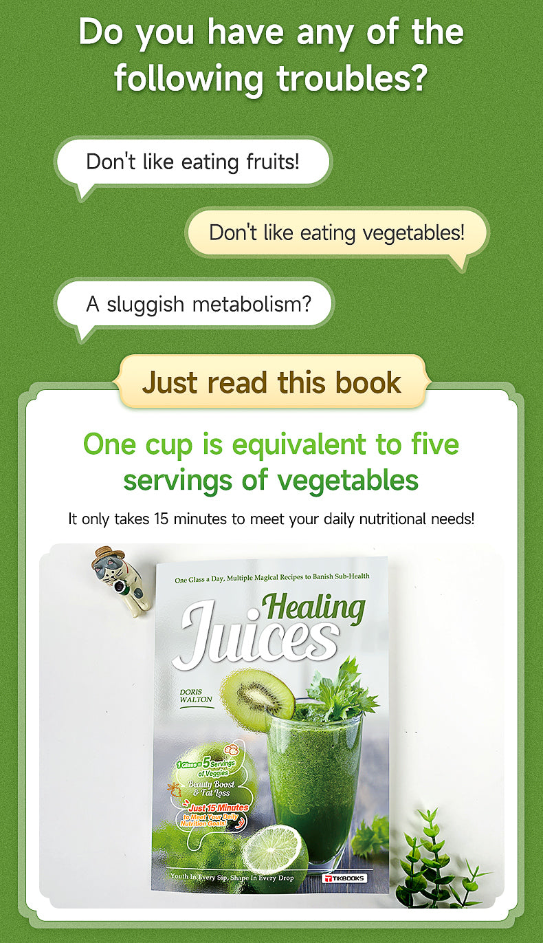 【TIKBOOKS】Daily One Cup of Vegetable and Fruit Juice Recipe: Nutritious Breakfast Family Easy-to-Handle Cookbook