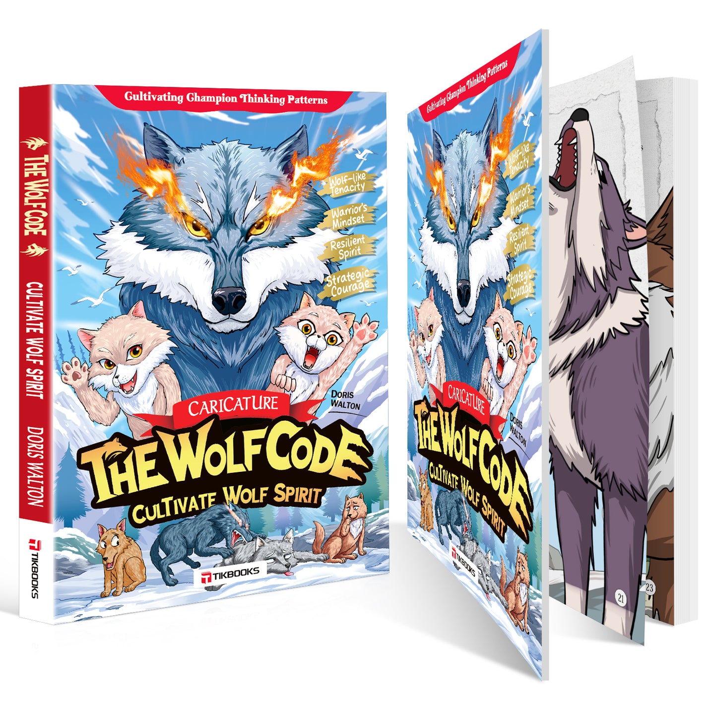 【TIKBOOKS】The Way of the Wolf: Cultivate a Winner’s Mindset and Build Unshakable Inner Strength (Caricature: The Wolf Code)