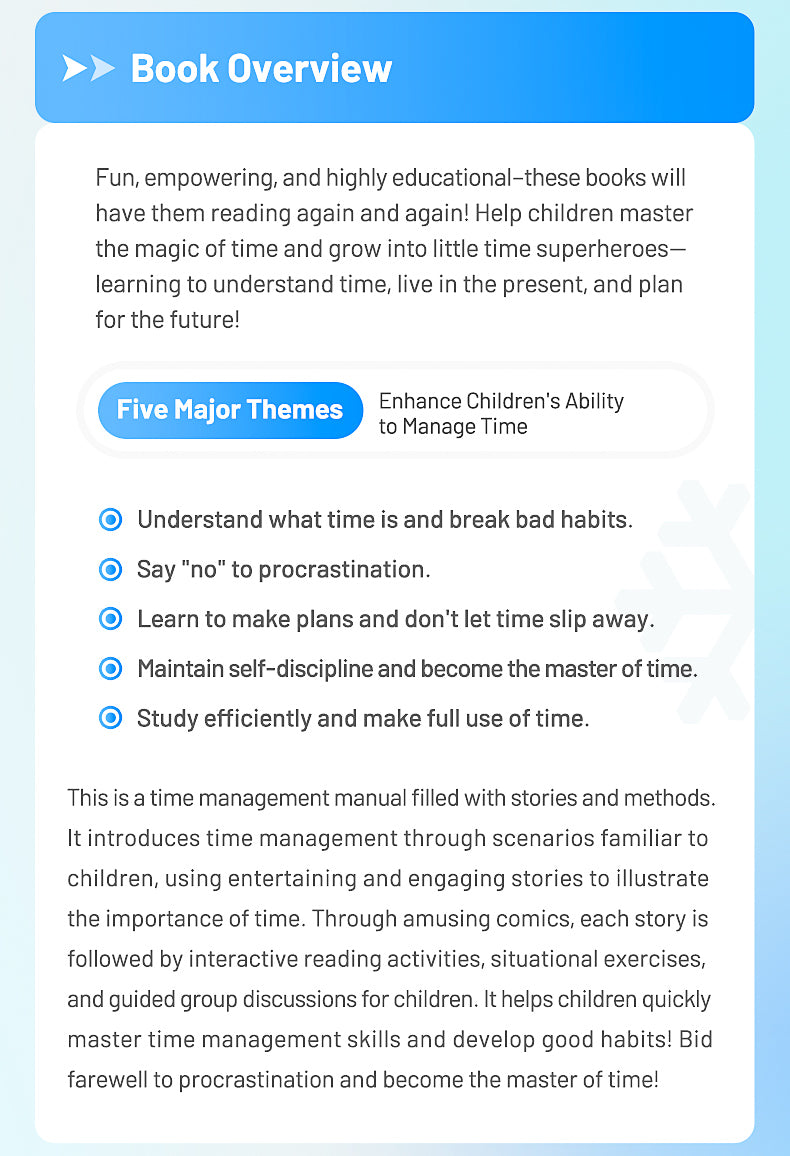 【TIKBOOKS】Philosophy of Time Management in Children's Comics