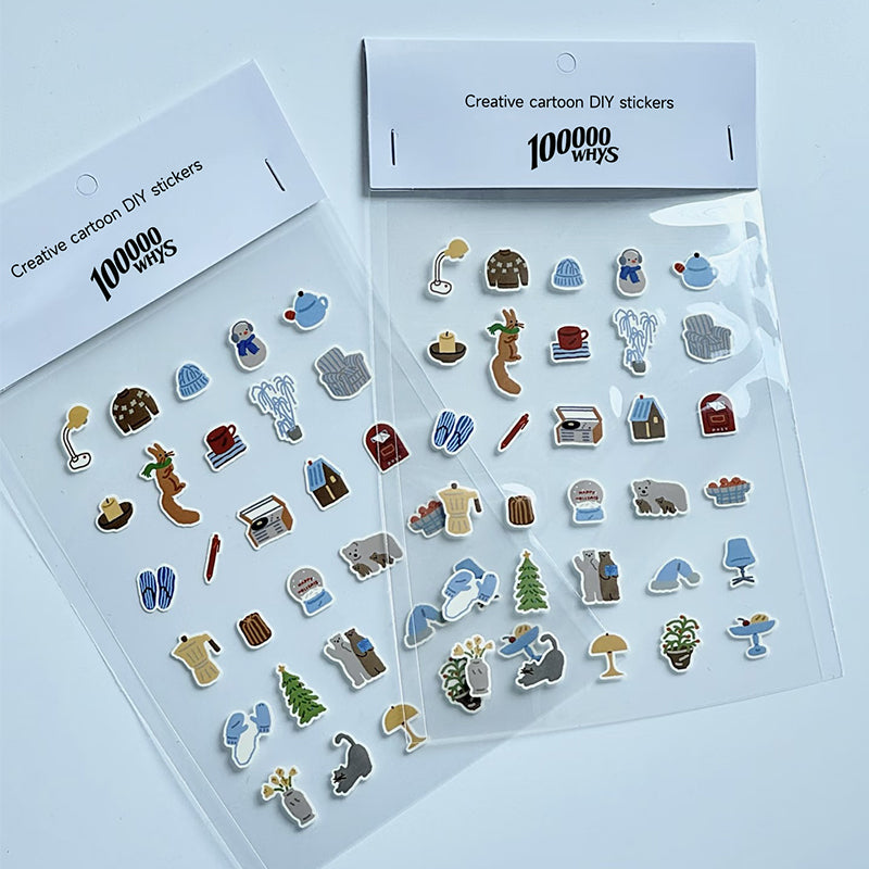 【100000 WHYS】Creative cartoon DIY stickers