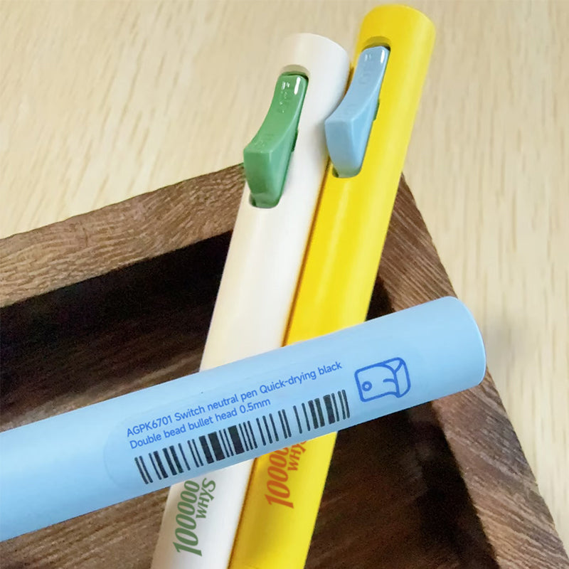 【100000 WHYS】Switch neutral pen Quick-drying black