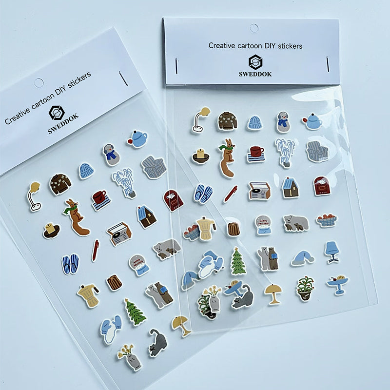 【sweddok】Sticker stationery for children-blue