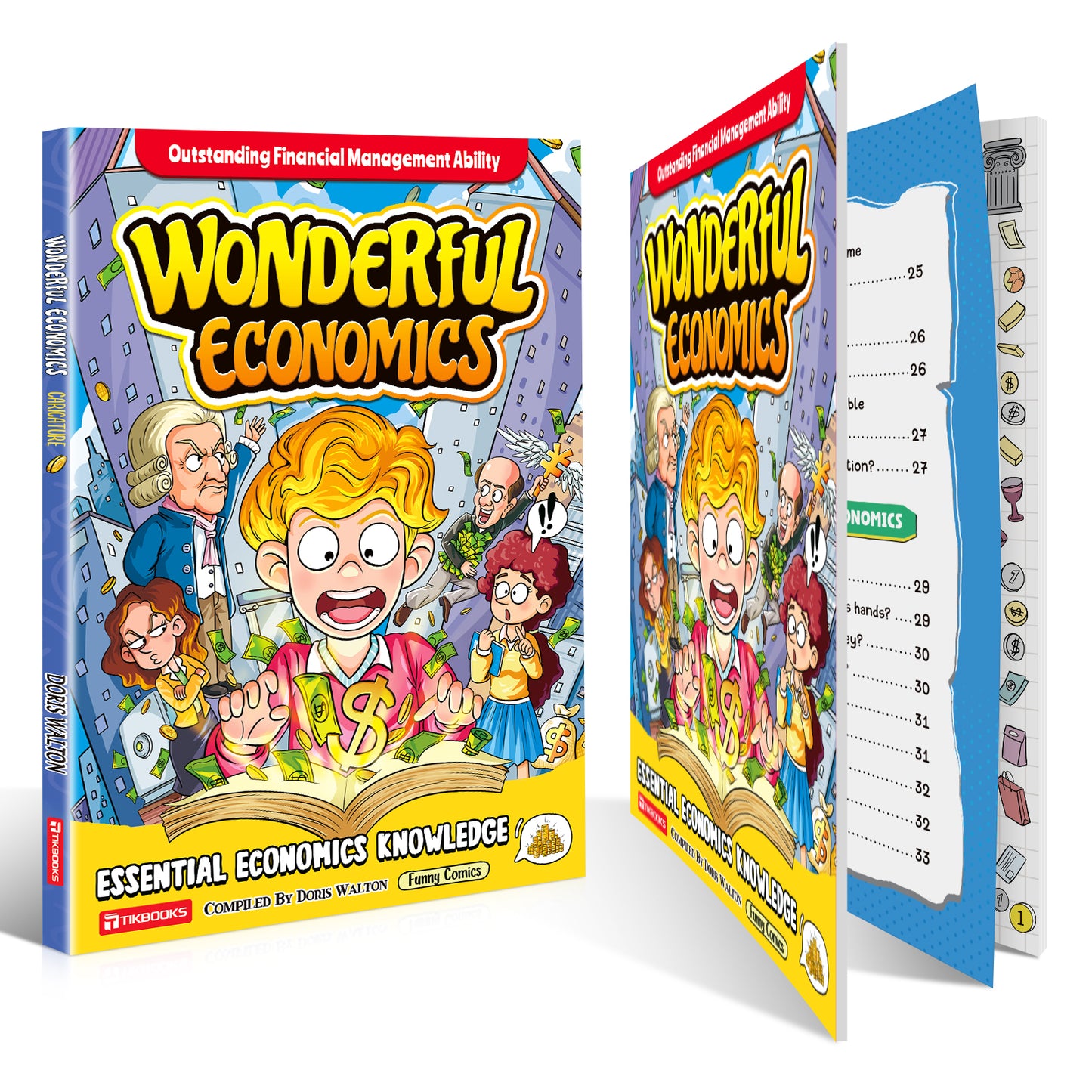 【TIKBOOKS】Comic Economics for Kids Wealth Knowledge Books for Kids Money Thinking Cultivation Comic Version Paperback – Picture Book, May 27, 2025