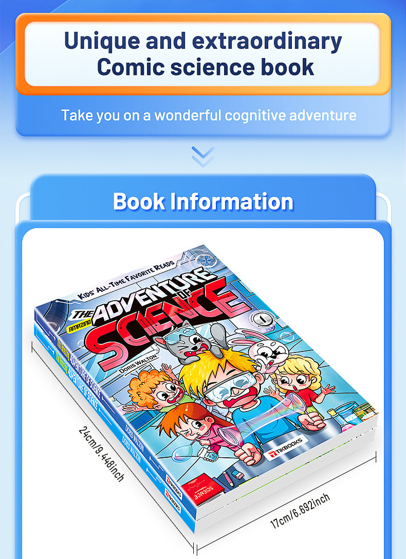 【TIKBOOKS】Science in Comics: Fun & Engaging Introduction for Kids - Learn Smart, Lead Tomorrow