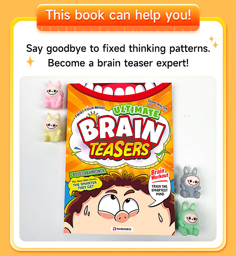 【TIKBOOKS】A collection of brain teasers and riddles for children, a fun and educational book to exercise the mind.