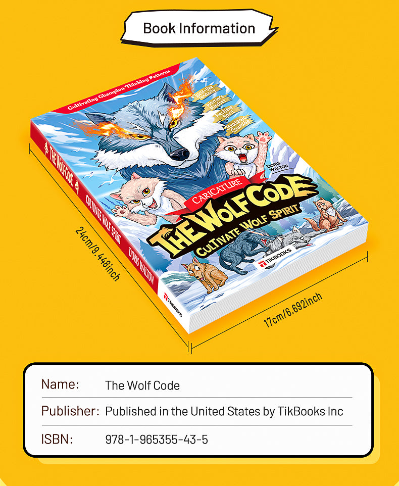 【TIKBOOKS】The Way of the Wolf: Cultivate a Winner’s Mindset and Build Unshakable Inner Strength (Caricature: The Wolf Code)