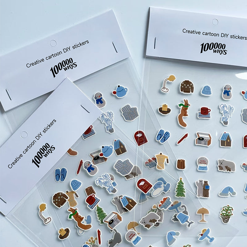 【100000 WHYS】Creative cartoon DIY stickers