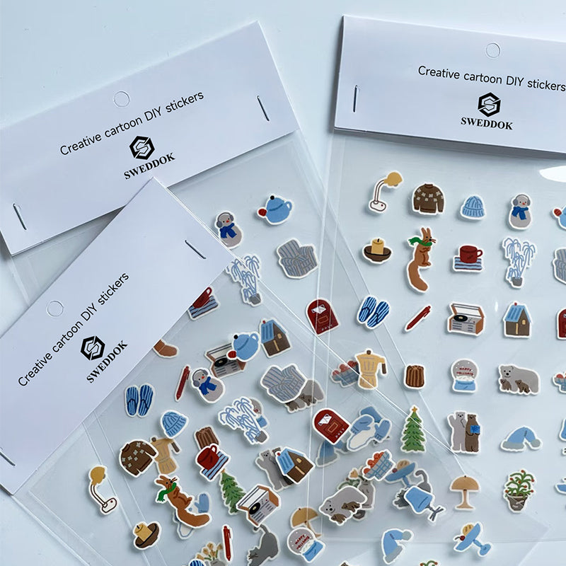 【sweddok】Sticker stationery for children-blue