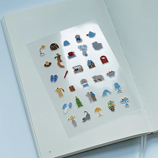 【sweddok】Sticker stationery for children-blue
