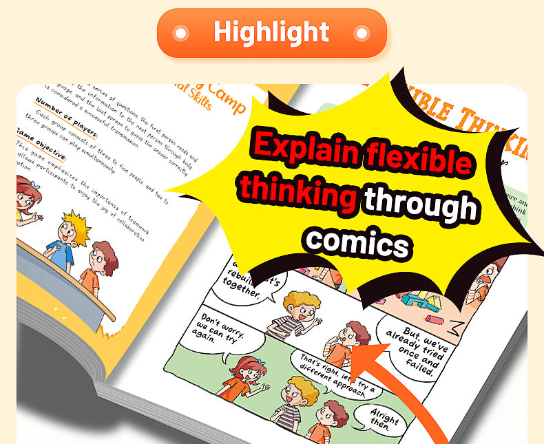 【TIKBOOKS】Entertaining Comics An introductory Book on Flexible Thinking Children can understand,learn, and apply skillfully