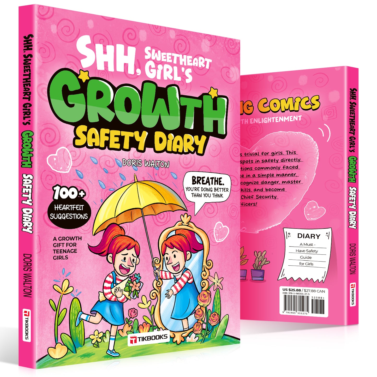 【TIKBOOKS】Girls' Safety Diary - Essential for Growing Up Safety, Features: SafePages & Privacy Protection