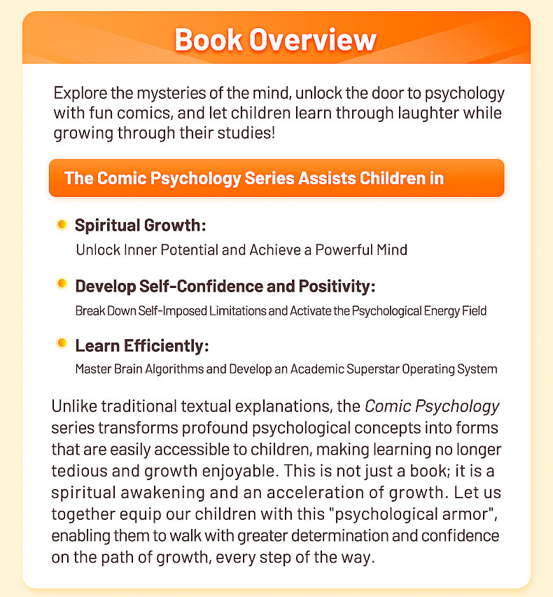【TIKBOOKS】Children's comic psychology Elementary school students' books for educational growth full-color comic books Paperback