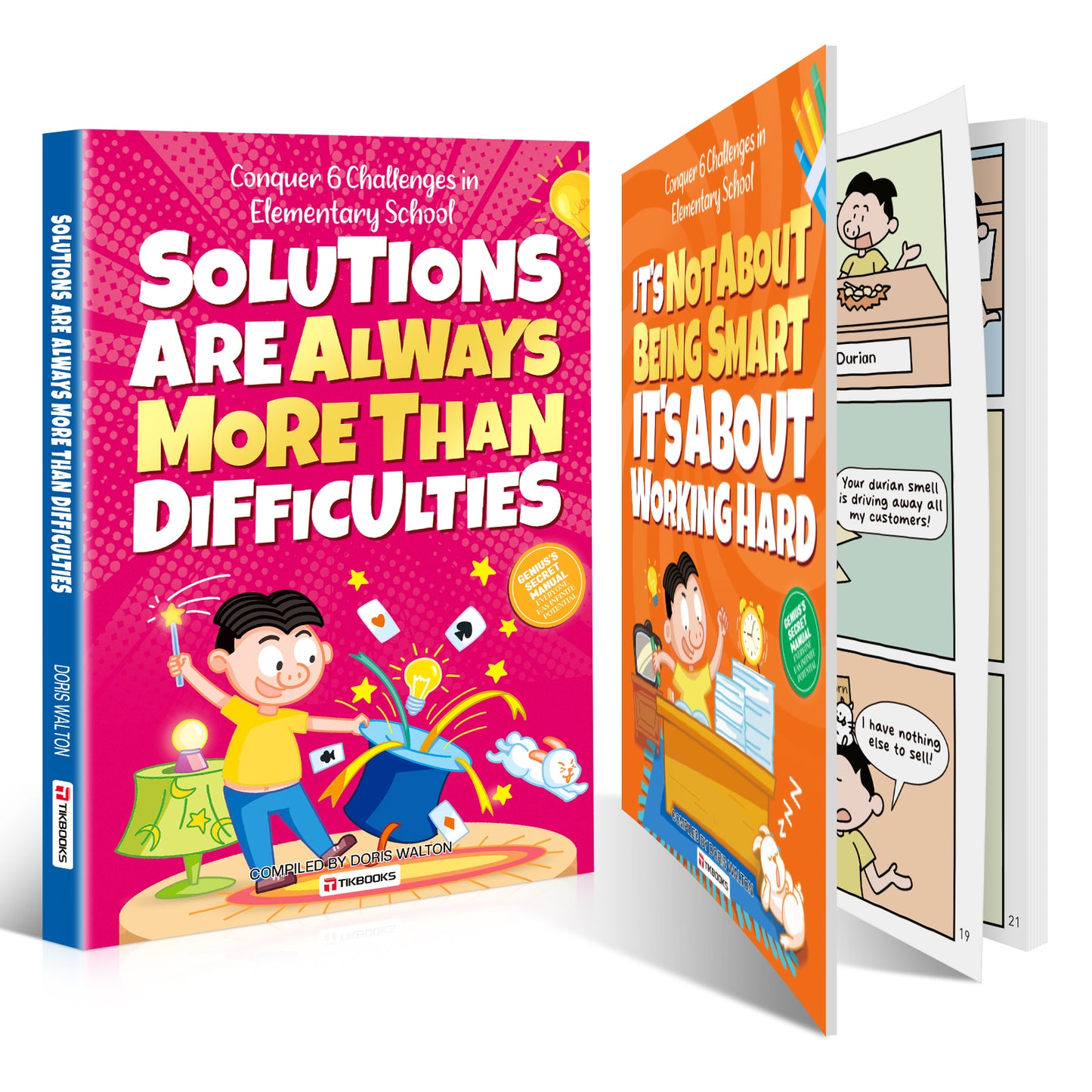 【TIKBOOKS】Brave six levels, overcome six challenges, and become a top student. Study hard and work hard makes me cool Paperback – Picture Book, May 27, 2025 by Doris Walton (Author)