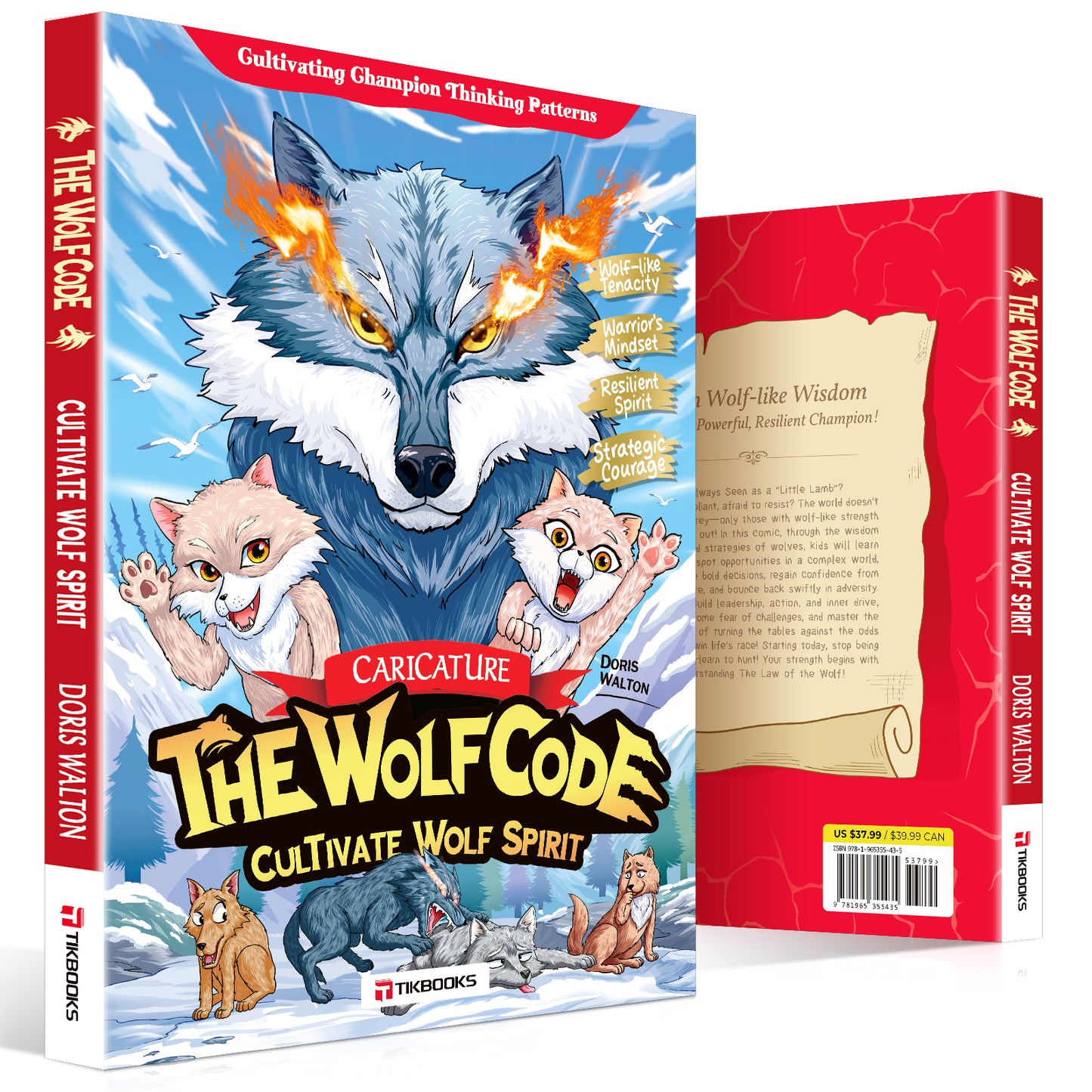 【TIKBOOKS】The Way of the Wolf: Cultivate a Winner’s Mindset and Build Unshakable Inner Strength (Caricature: The Wolf Code)