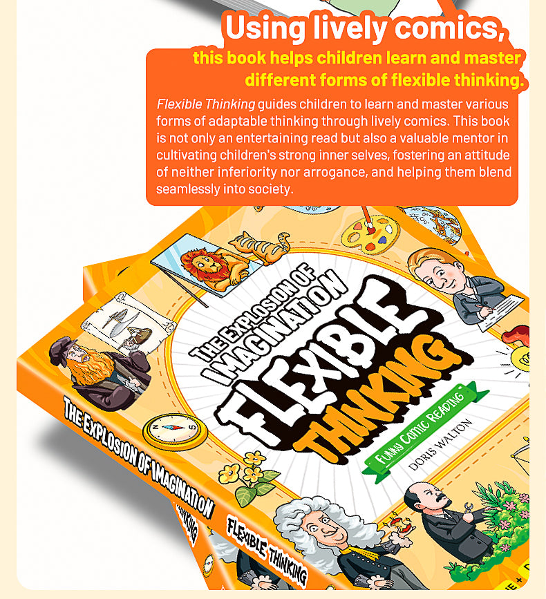 【TIKBOOKS】Entertaining Comics An introductory Book on Flexible Thinking Children can understand,learn, and apply skillfully