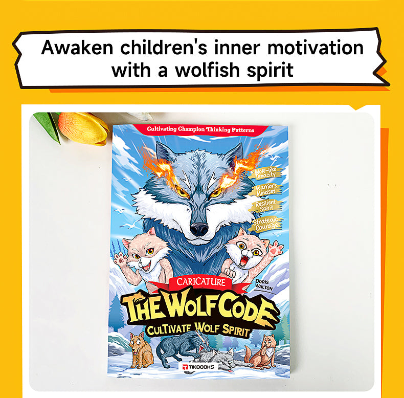 【TIKBOOKS】The Way of the Wolf: Cultivate a Winner’s Mindset and Build Unshakable Inner Strength (Caricature: The Wolf Code)