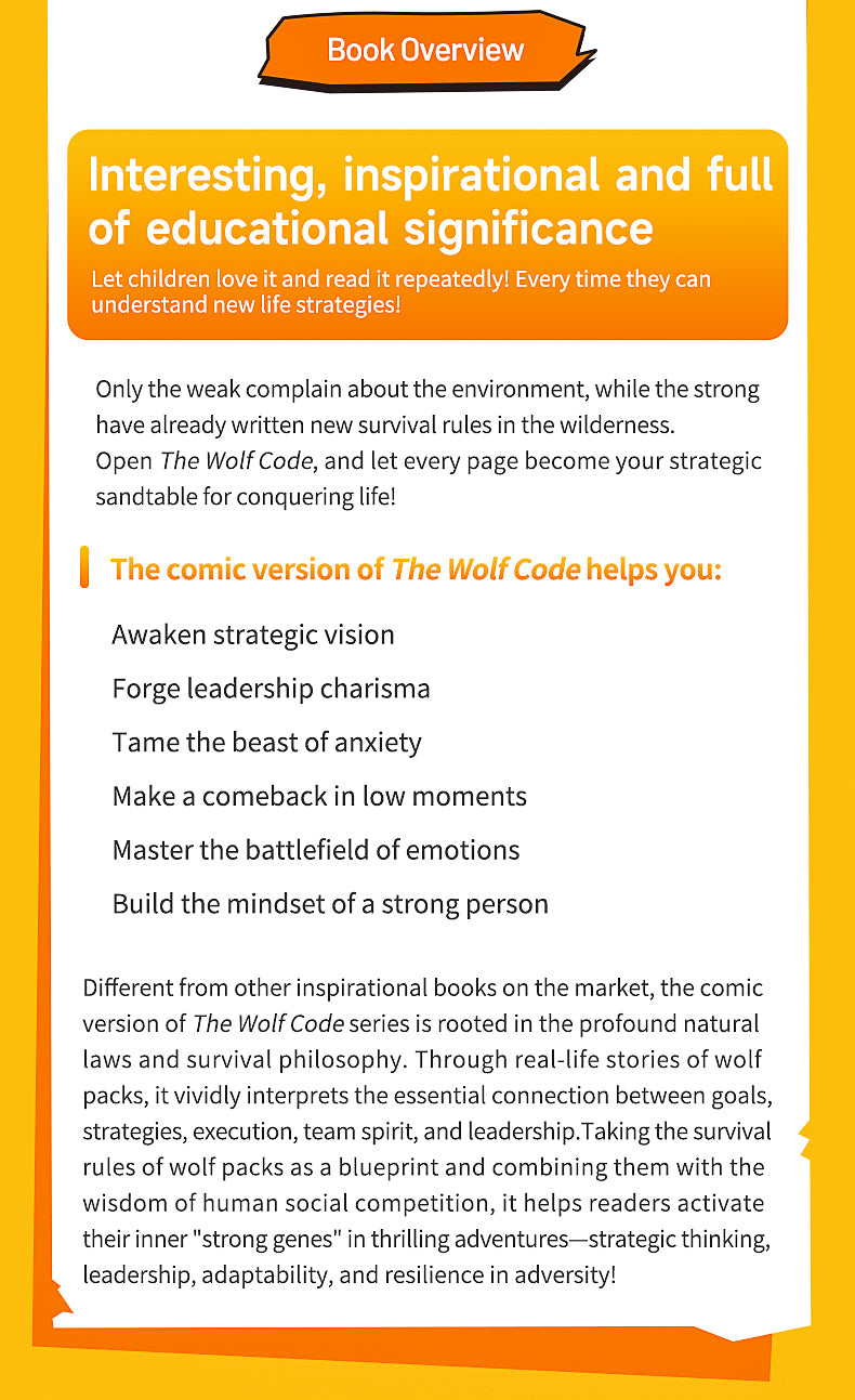 【TIKBOOKS】The Way of the Wolf: Cultivate a Winner’s Mindset and Build Unshakable Inner Strength (Caricature: The Wolf Code)