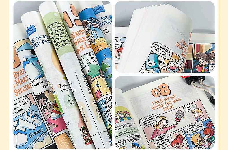 【TIKBOOKS】Children's comic psychology Elementary school students' books for educational growth full-color comic books Paperback
