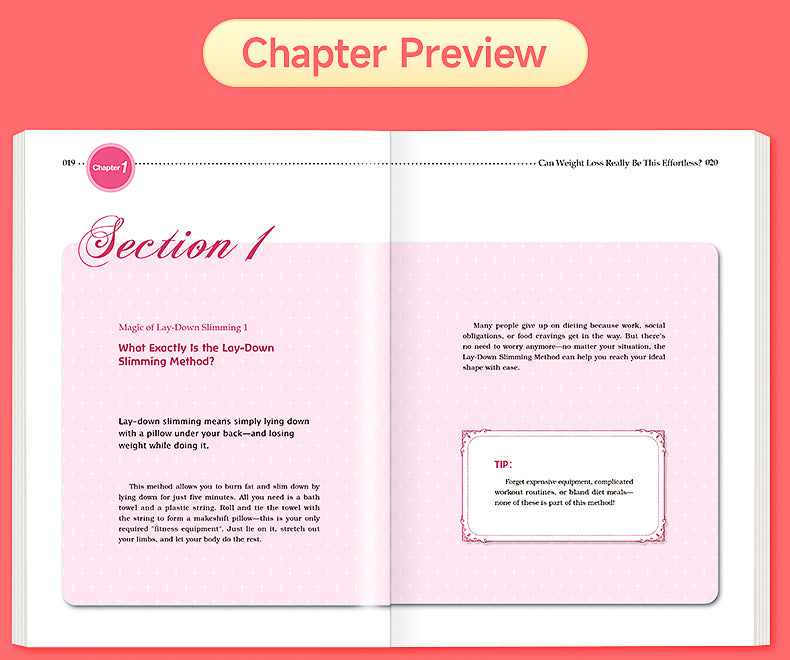 【TIKBOOKS】Slimming books for the lazy, stop failed fat-burning attempts and shape your perfect figure.