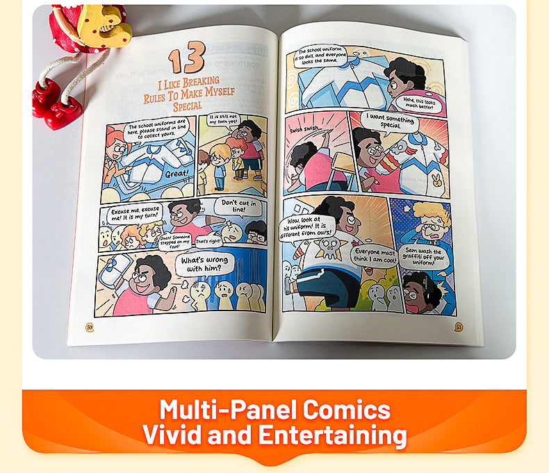 【TIKBOOKS】Children's comic psychology Elementary school students' books for educational growth full-color comic books Paperback