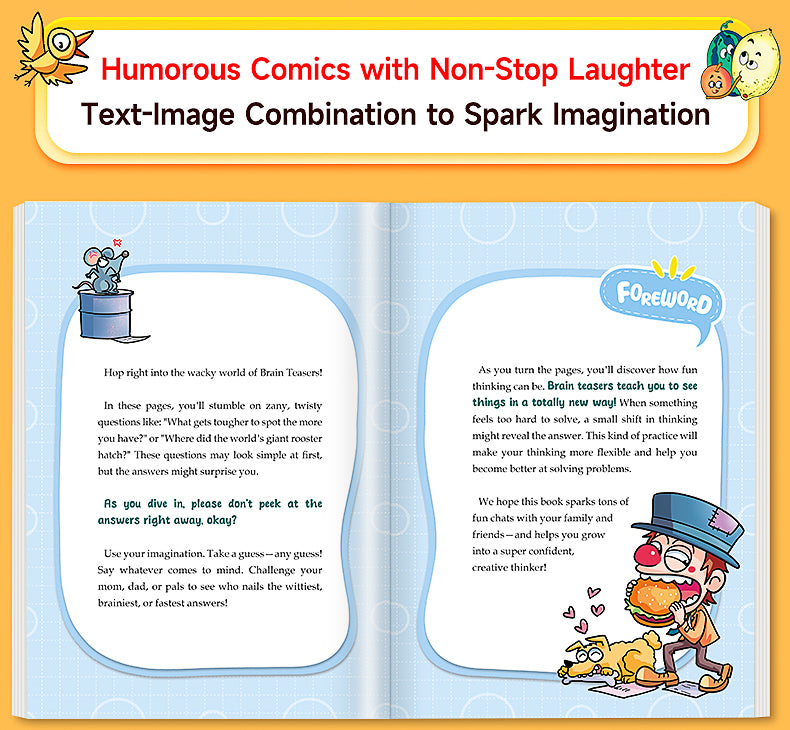 【TIKBOOKS】A collection of brain teasers and riddles for children, a fun and educational book to exercise the mind.