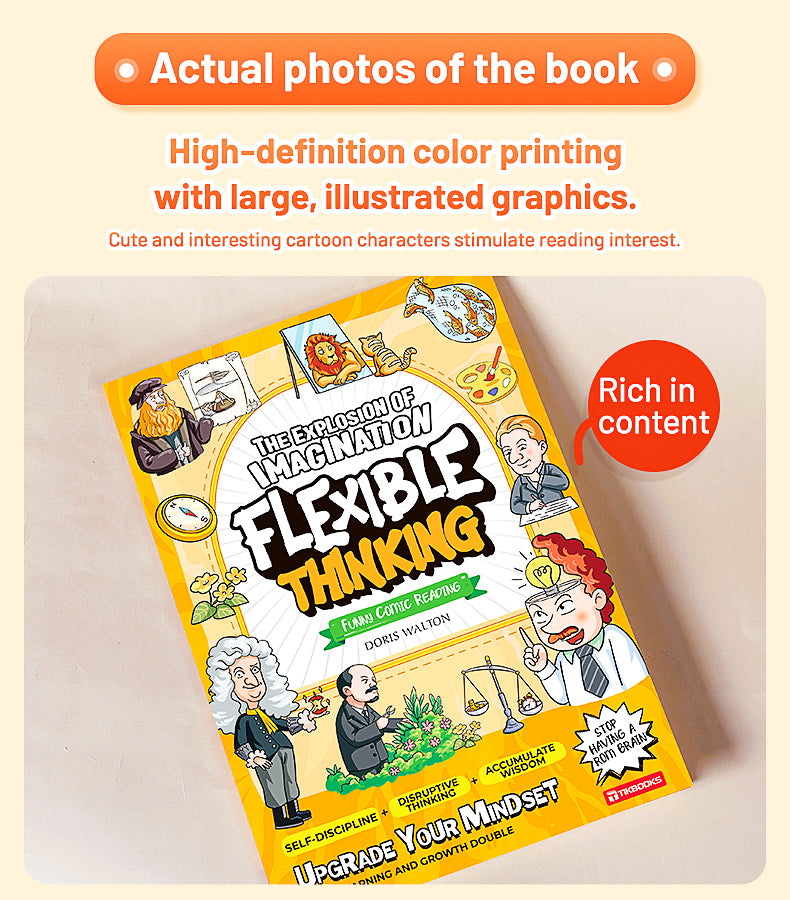 【TIKBOOKS】Entertaining Comics An introductory Book on Flexible Thinking Children can understand,learn, and apply skillfully