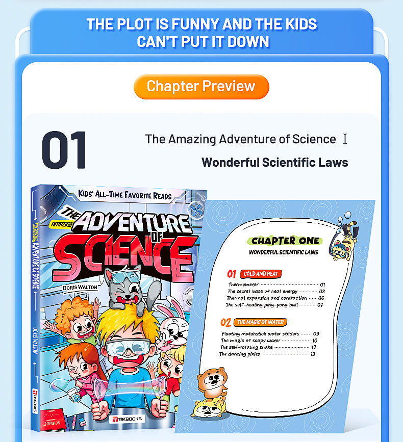 【TIKBOOKS】Science in Comics: Fun & Engaging Introduction for Kids - Learn Smart, Lead Tomorrow
