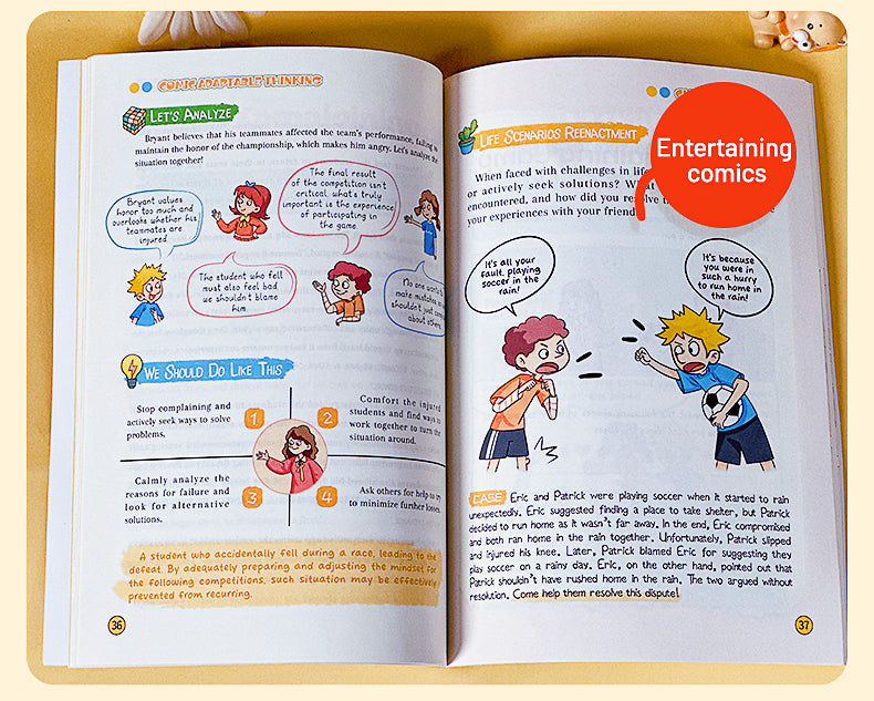 【TIKBOOKS】Entertaining Comics An introductory Book on Flexible Thinking Children can understand,learn, and apply skillfully
