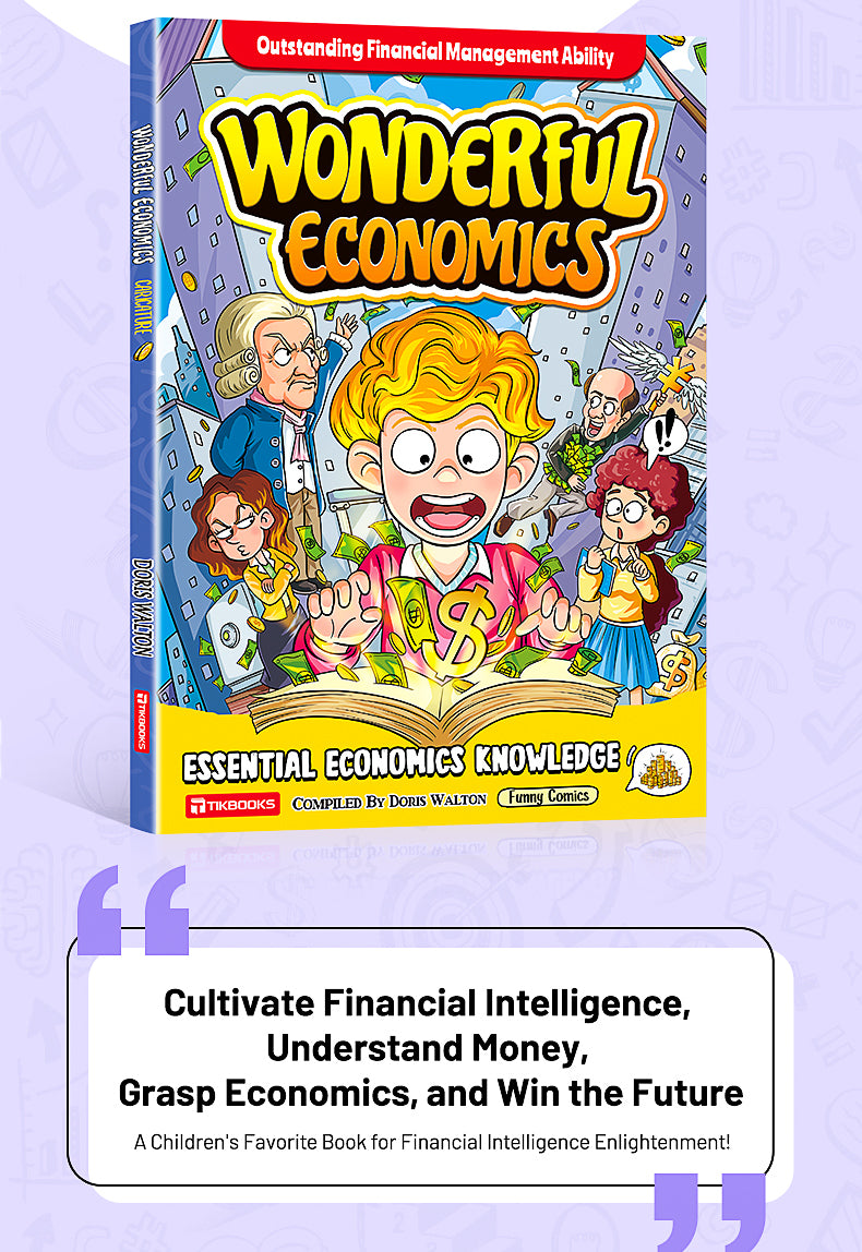 【TIKBOOKS】Comic Economics for Kids Wealth Knowledge Books for Kids Money Thinking Cultivation Comic Version Paperback – Picture Book, May 27, 2025