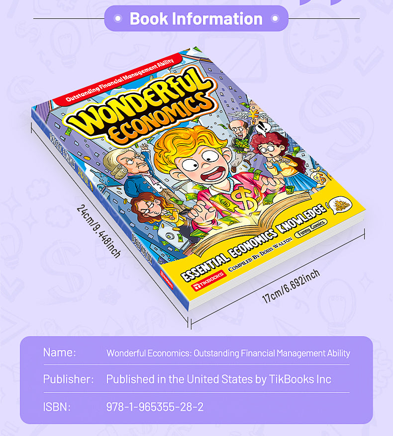 【TIKBOOKS】Comic Economics for Kids Wealth Knowledge Books for Kids Money Thinking Cultivation Comic Version Paperback – Picture Book, May 27, 2025