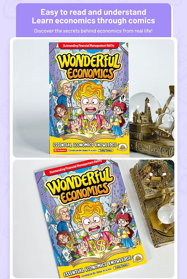 【TIKBOOKS】Comic Economics for Kids Wealth Knowledge Books for Kids Money Thinking Cultivation Comic Version Paperback – Picture Book, May 27, 2025