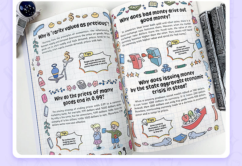 【TIKBOOKS】Comic Economics for Kids Wealth Knowledge Books for Kids Money Thinking Cultivation Comic Version Paperback – Picture Book, May 27, 2025