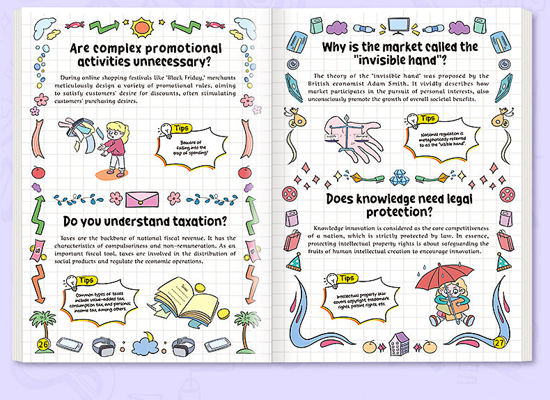 【TIKBOOKS】Comic Economics for Kids Wealth Knowledge Books for Kids Money Thinking Cultivation Comic Version Paperback – Picture Book, May 27, 2025