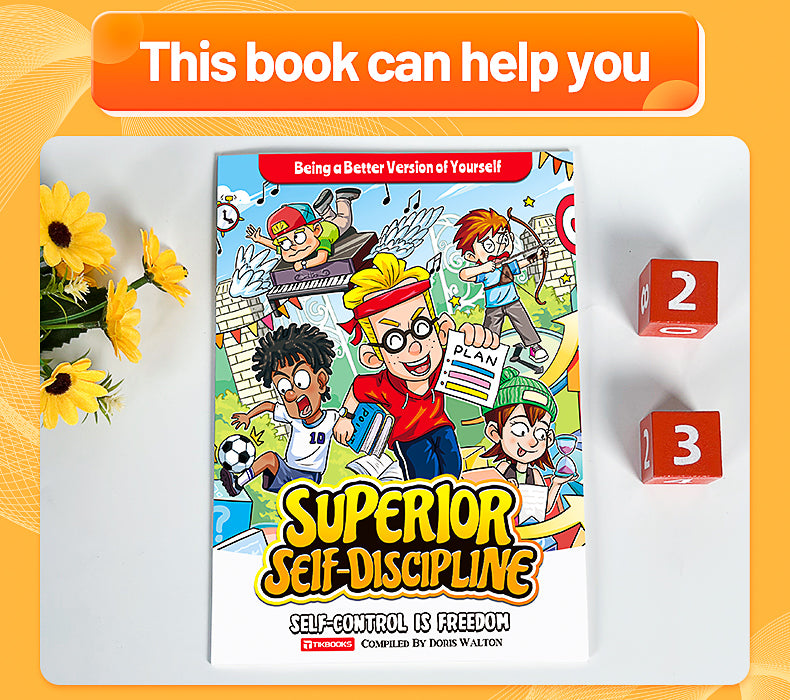 【TIKBOOKS】Comic fun white control ability enlightenment book.Comic Fun self-control children’s enlightenment book to improve self-control to achieve self-growth Paperback – Picture Book, May 27, 2025