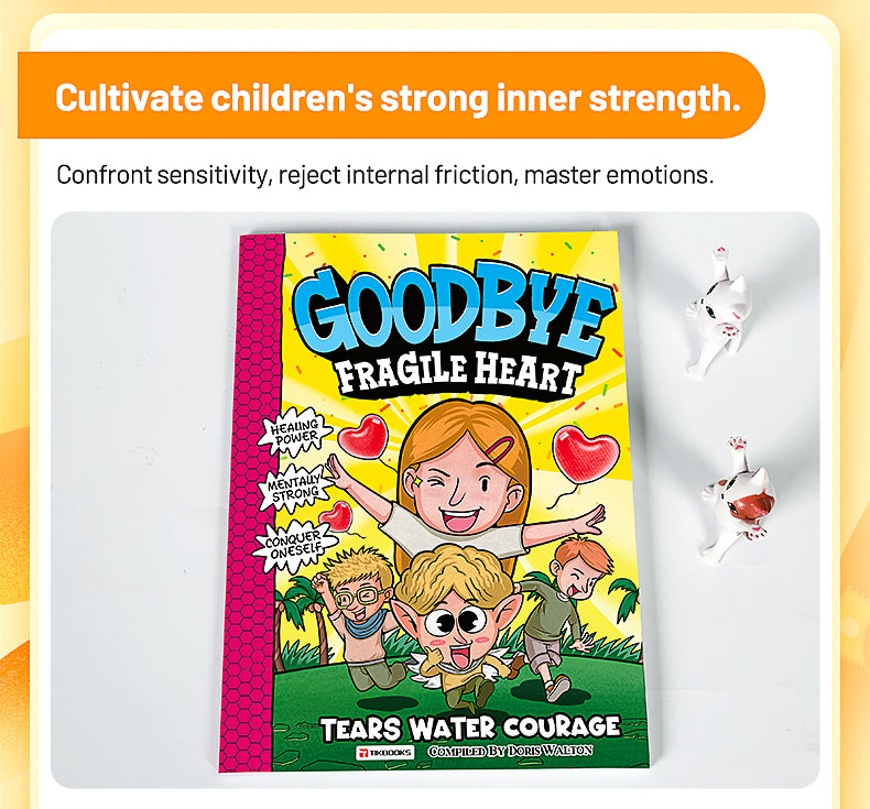【TIKBOOKS】Goodbye, glass-hearted children's picture books, popular science comics, elementary school students' extracurricular reading books, children's spiritual growth books