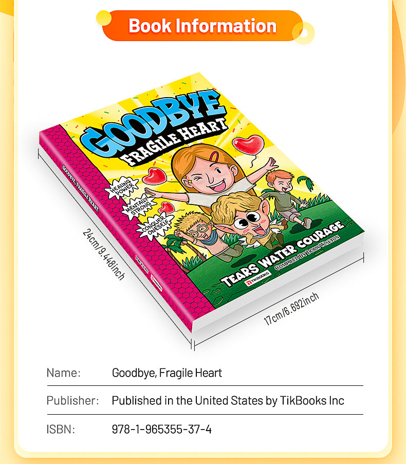 【TIKBOOKS】Goodbye, glass-hearted children's picture books, popular science comics, elementary school students' extracurricular reading books, children's spiritual growth books